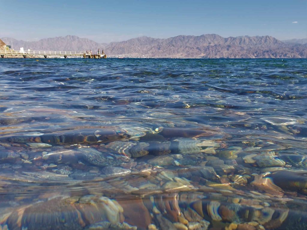 Clear Water in the Red Sea in Israel