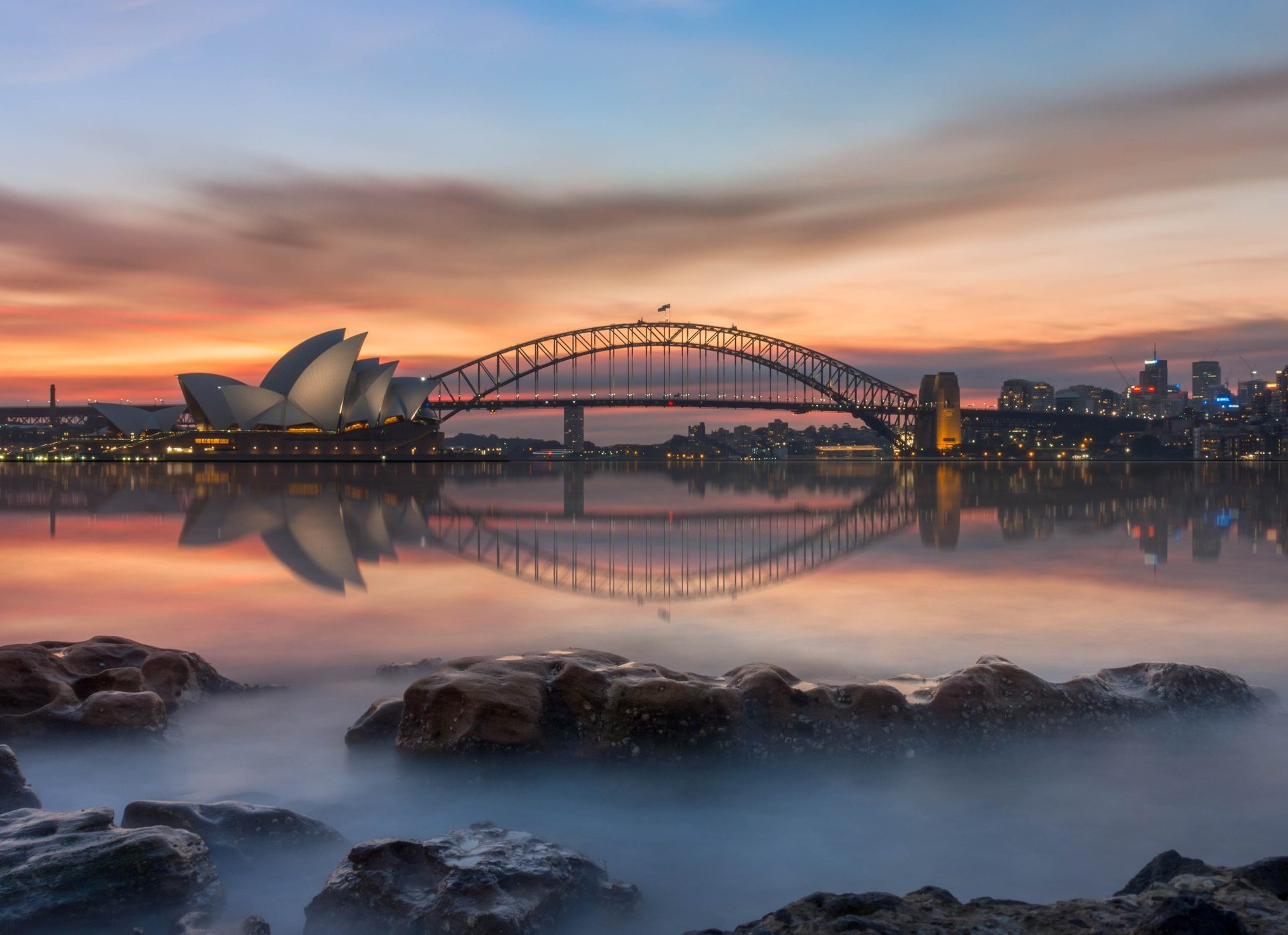 Sunset In Sydney Australia