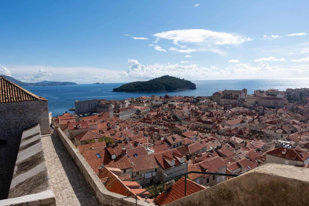 A Breathtaking View of Dubrovnik From Above on a Three-Week Road Trip Through the Balkans.