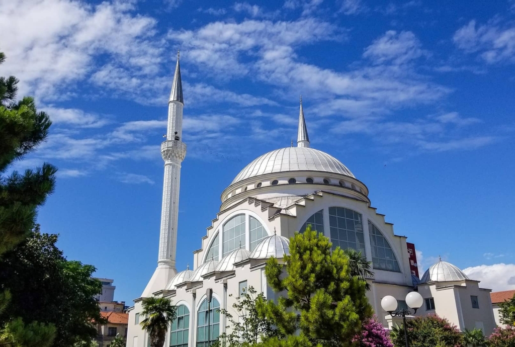 Shkoder’s Grand Mosque on a Three-Week Road Trip Through the Balkans.