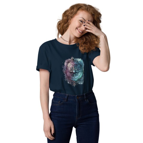 Compass Unisex Organic Cotton T-Shirt - Image 3