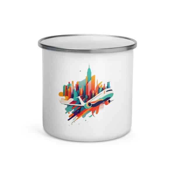 Takeoff Enamel Mug