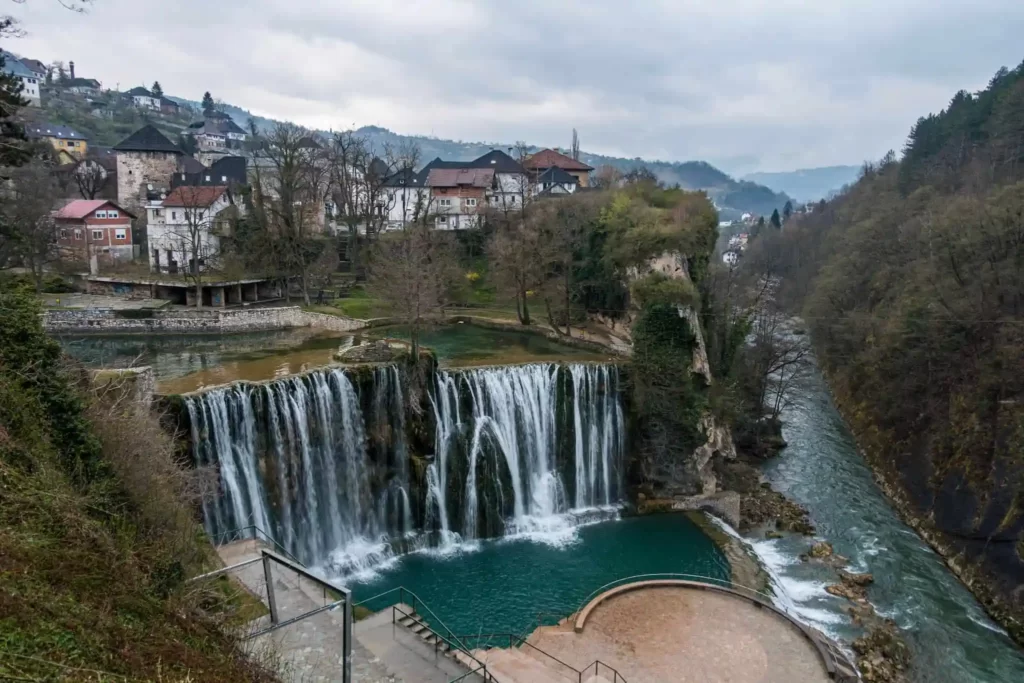 The Highlight of Jajce Is the Jajce Waterfall, Often Referred to as the “Bosnian Niagara Falls”