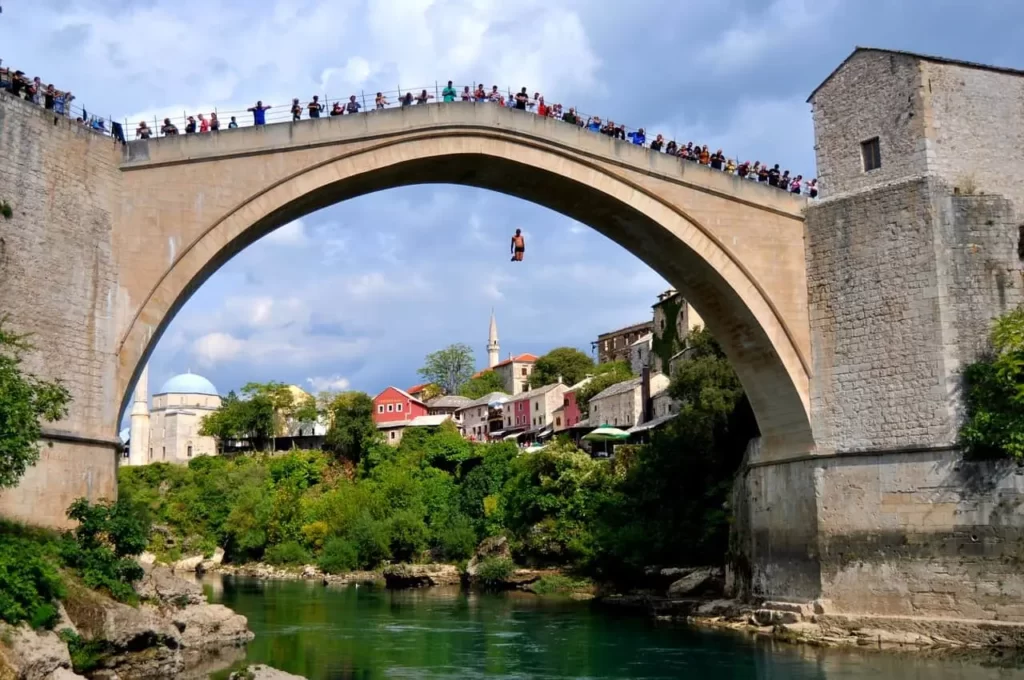 The Diving Competition in Mostar Is an Annual Event That Takes Place Every Year