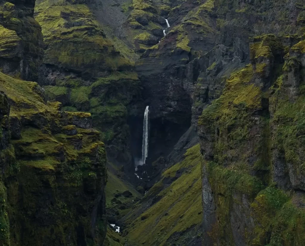 Hangandifoss Waterfall Is a Hidden Gem Among Iceland's Many Majestic Waterfalls.