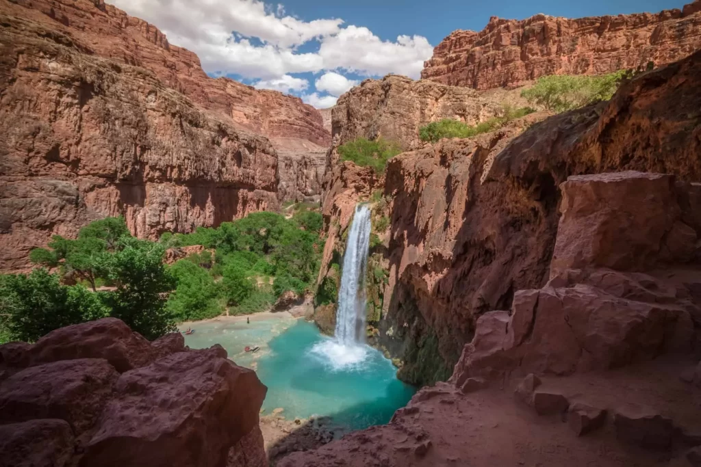 Havasu Falls Offers You the Opportunity to Experience the Beauty of Its Cascading Turquoise Waters and Indulge in a Refreshing Swim