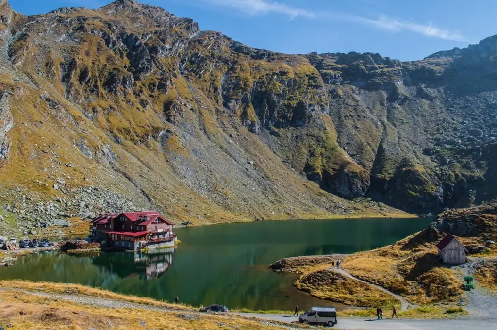 The Breathtaking Bâlea Lake Surrounded by the Stunning Fagaras Mountains, Showcasing Its Tranquil Alpine Beauty