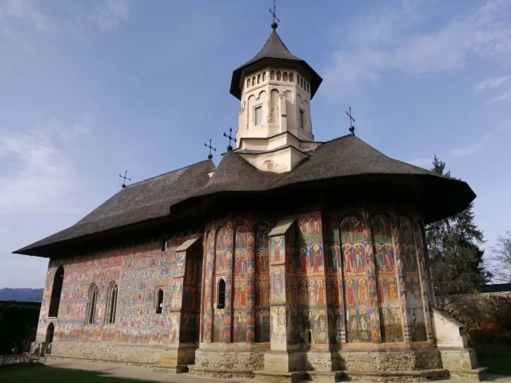 The Vibrant Frescoes Adorning a Painted Monastery in Bucovina