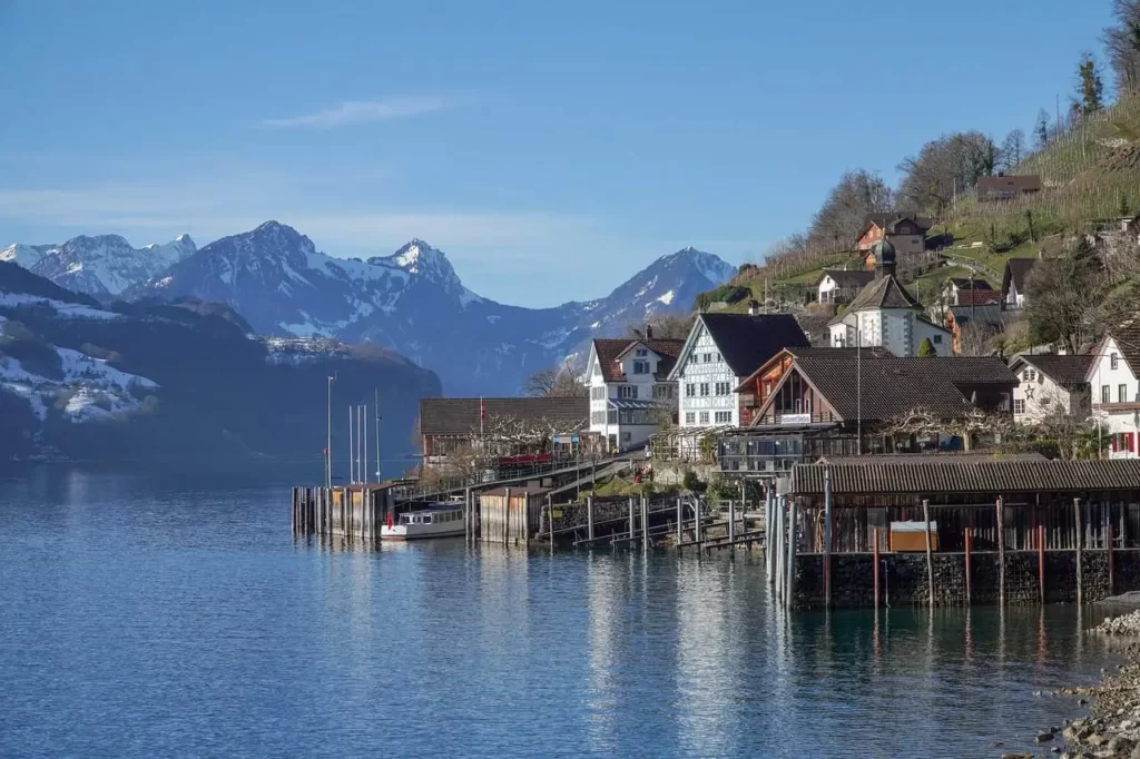 The Village of Quinten, Situated on the Shores of Lake Walen, Is One of Those Cool Places in Switzerland You Shouldn't Miss